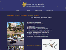 Tablet Screenshot of griffithcaravanvillage.com.au